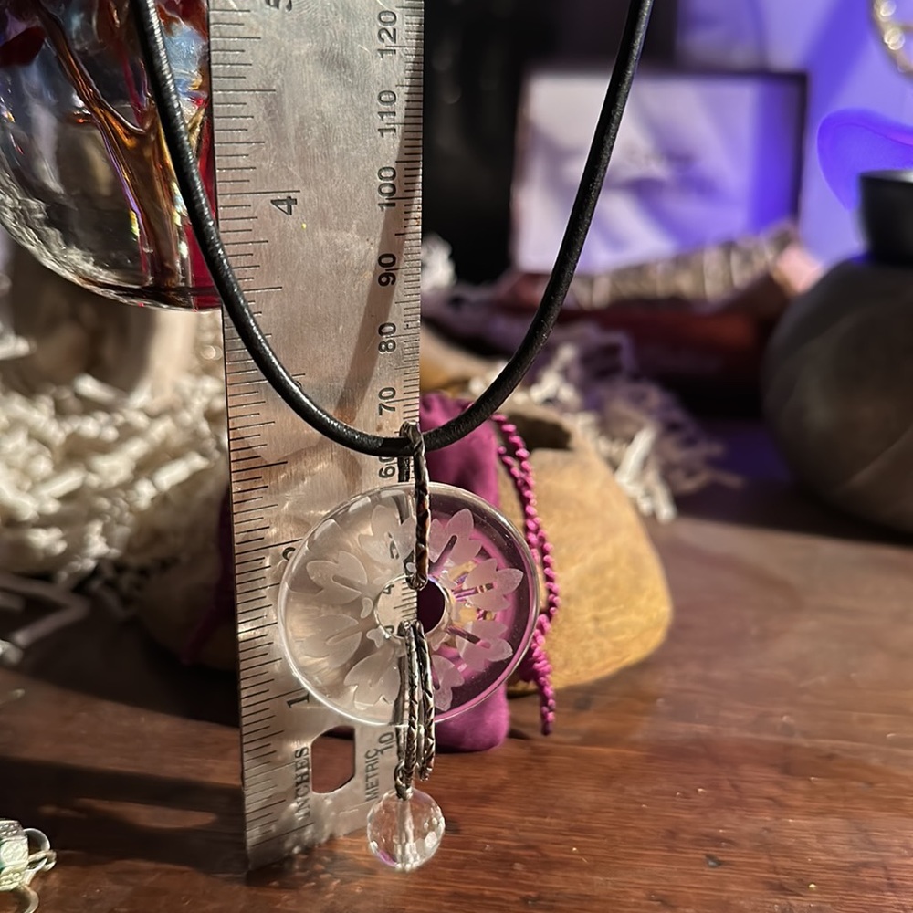 Silpada Etched Glass pendant
